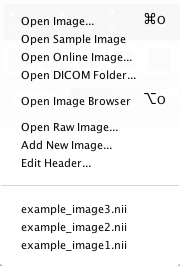 Open Menu
